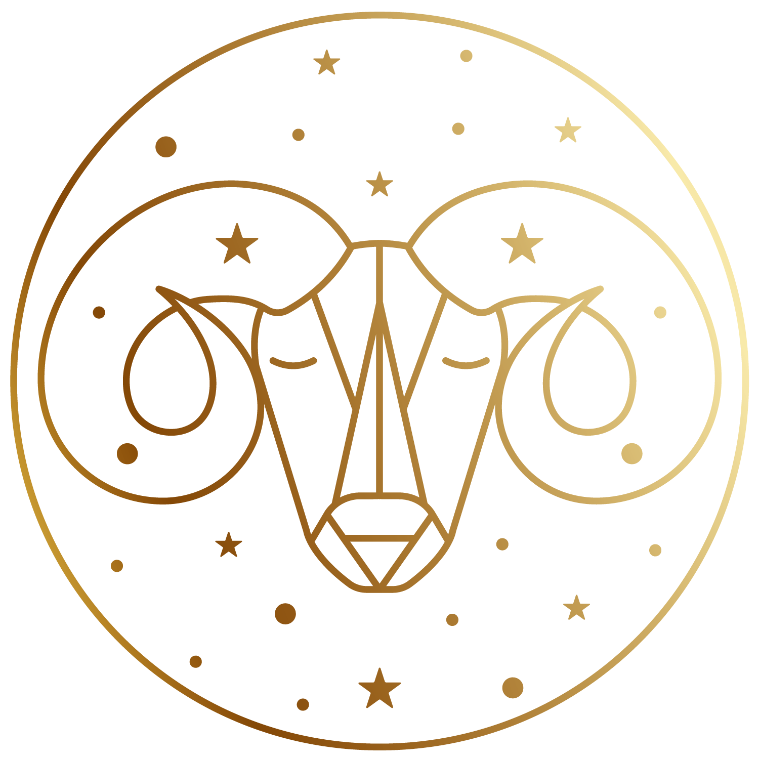 Zodiac Signs_Aries_Gold_Pixejoo