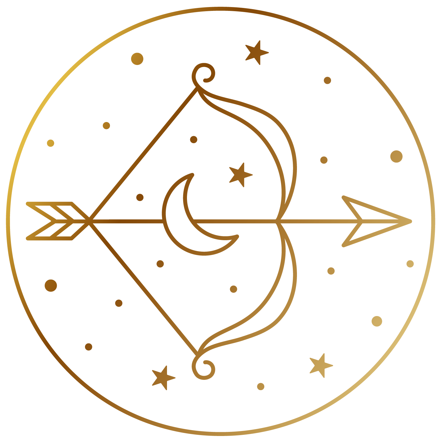 Zodiac Signs_Sagittarius_Gold_Pixejoo
